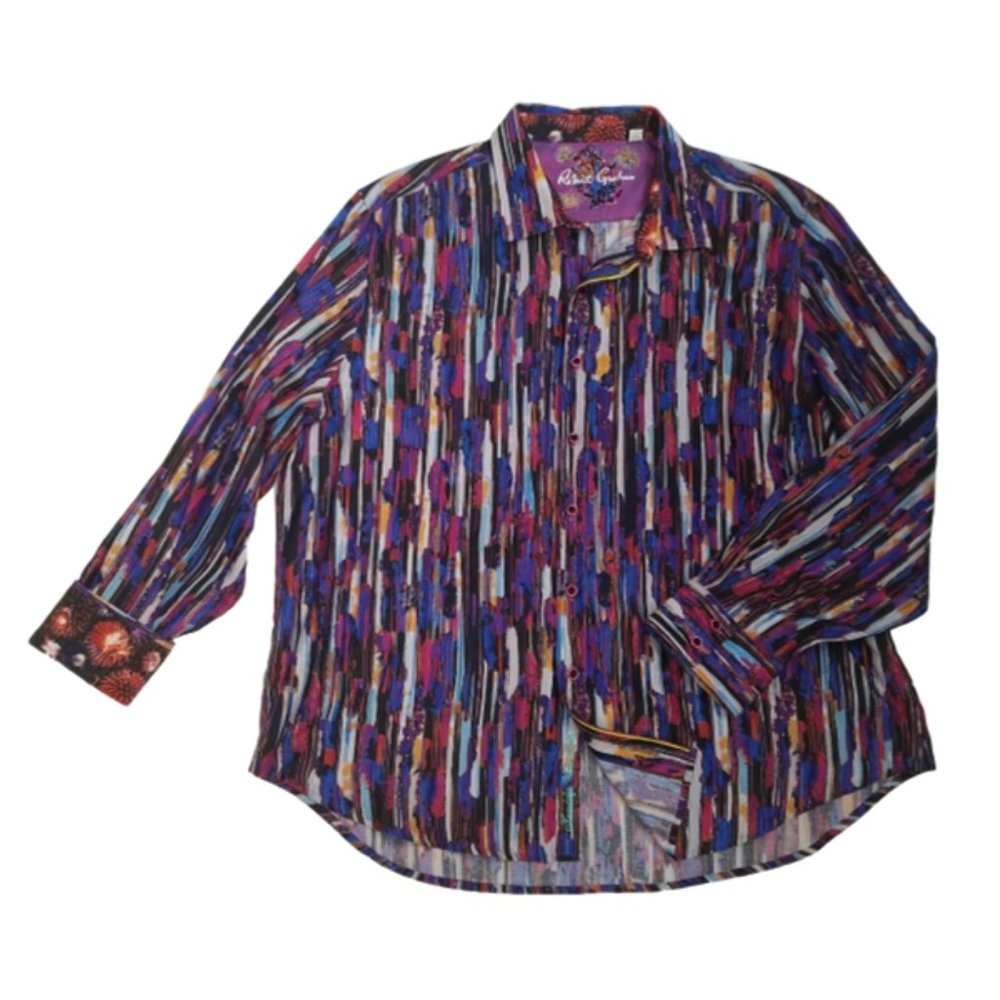 ROBERT GRAHAM 3XL Mt Crumpit Shirt Fireworks Trim